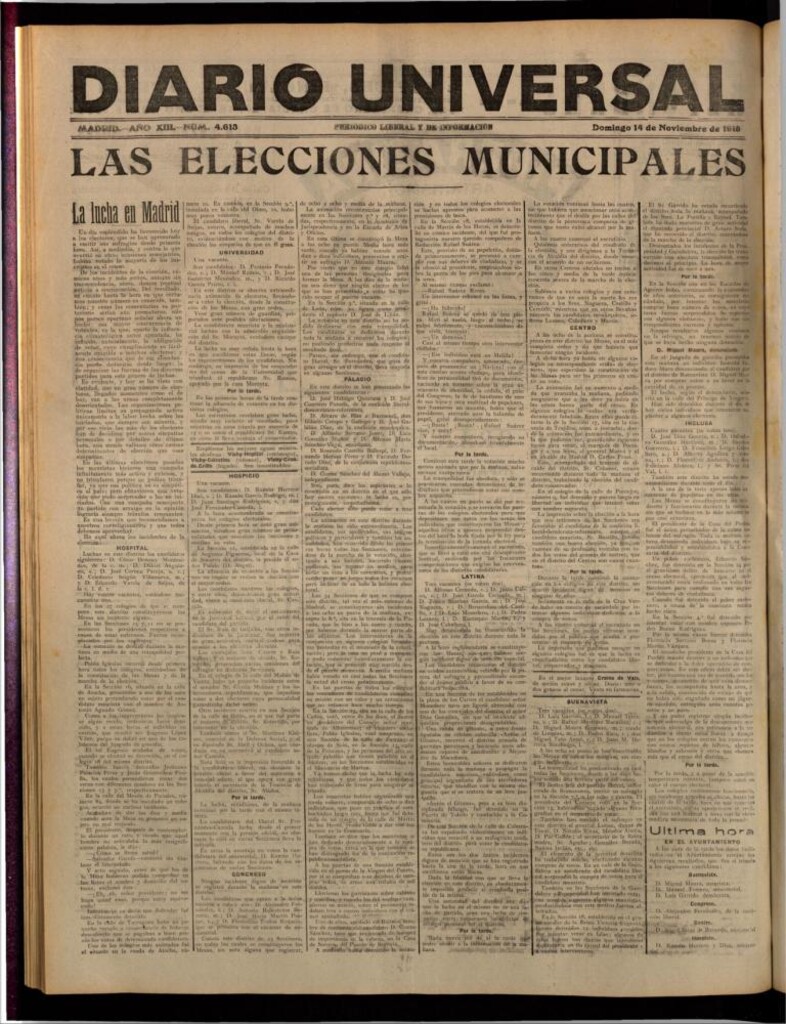 Miniatura de Diario Universal del 14 de noviembre de 1915