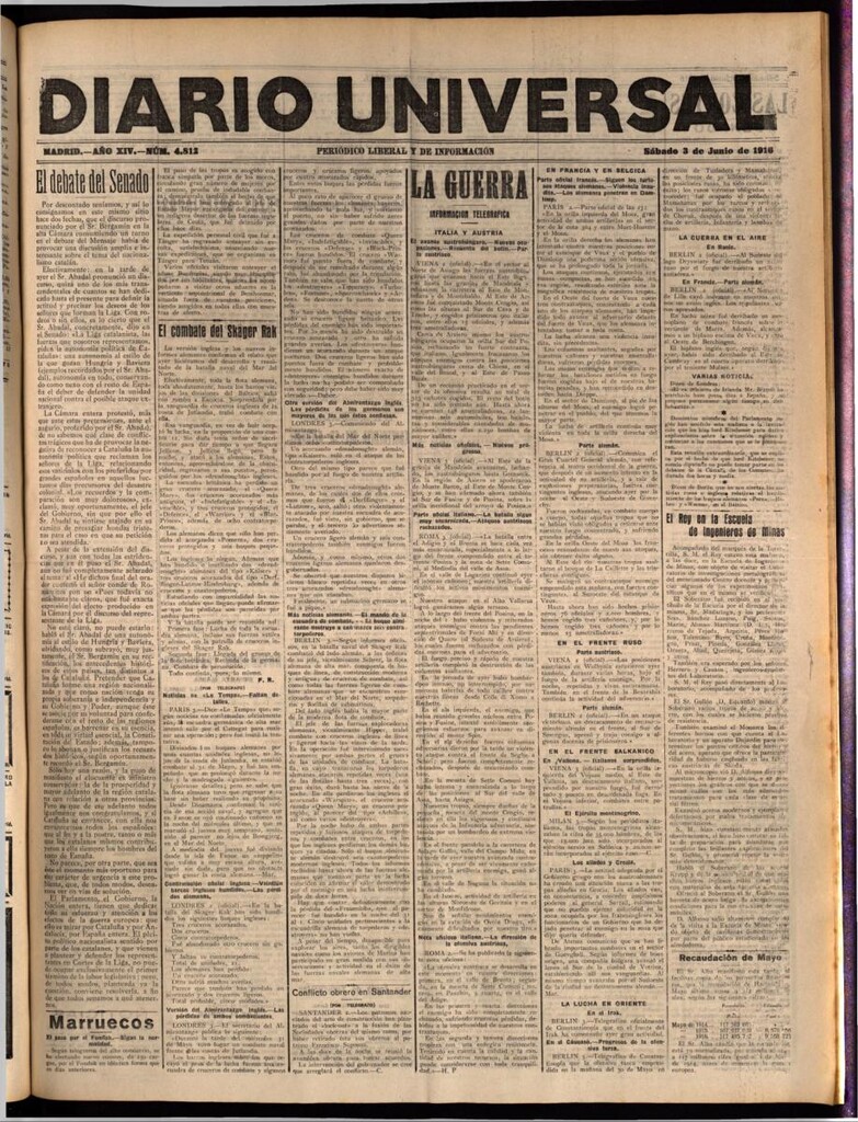 Miniatura de Diario Universal del 3 de junio de 1916
