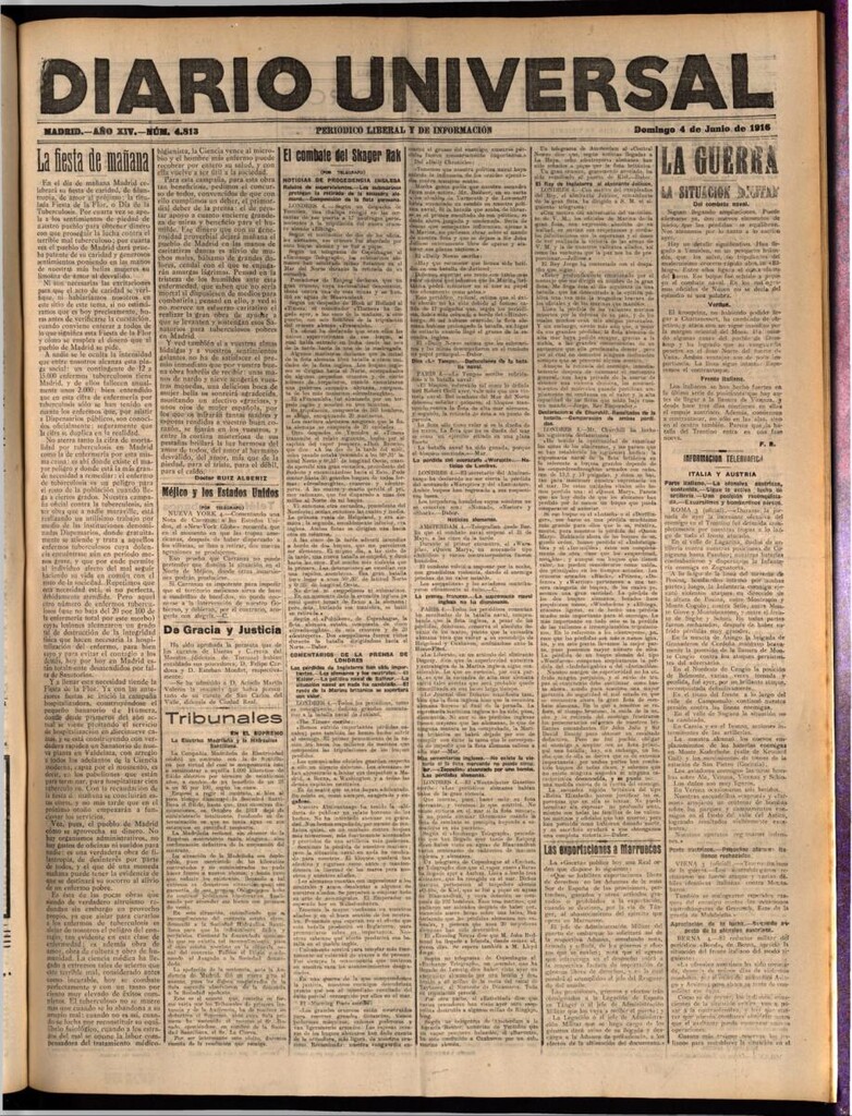 Miniatura de Diario Universal del 4 de junio de 1916