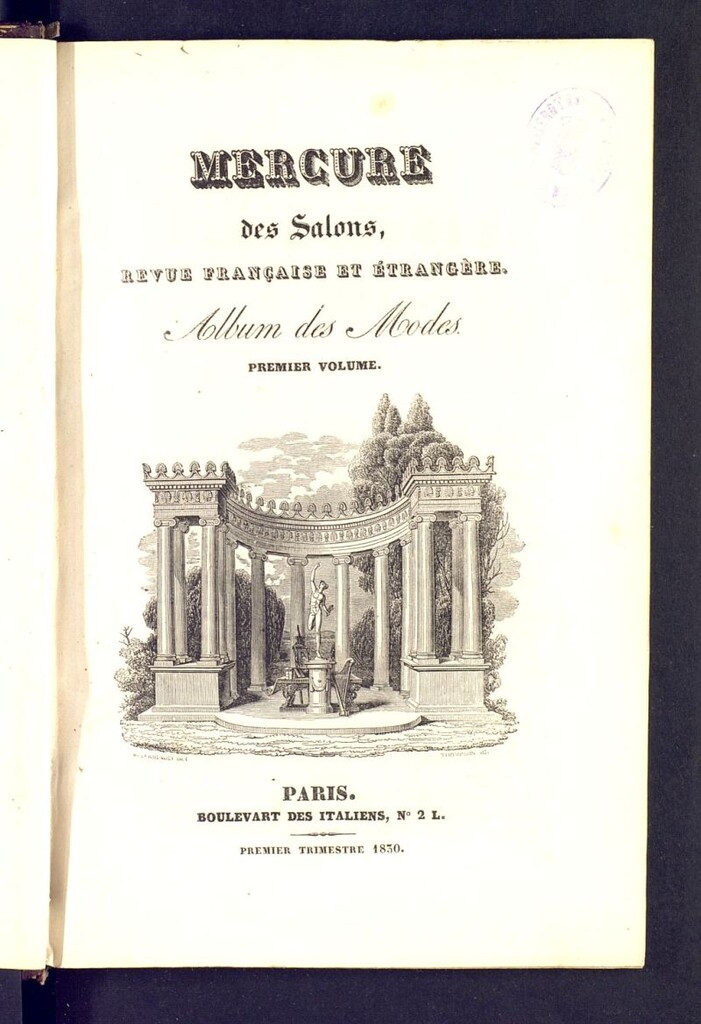 Miniatura de Le Mercure des salons : revue française et étrangére : album des modes