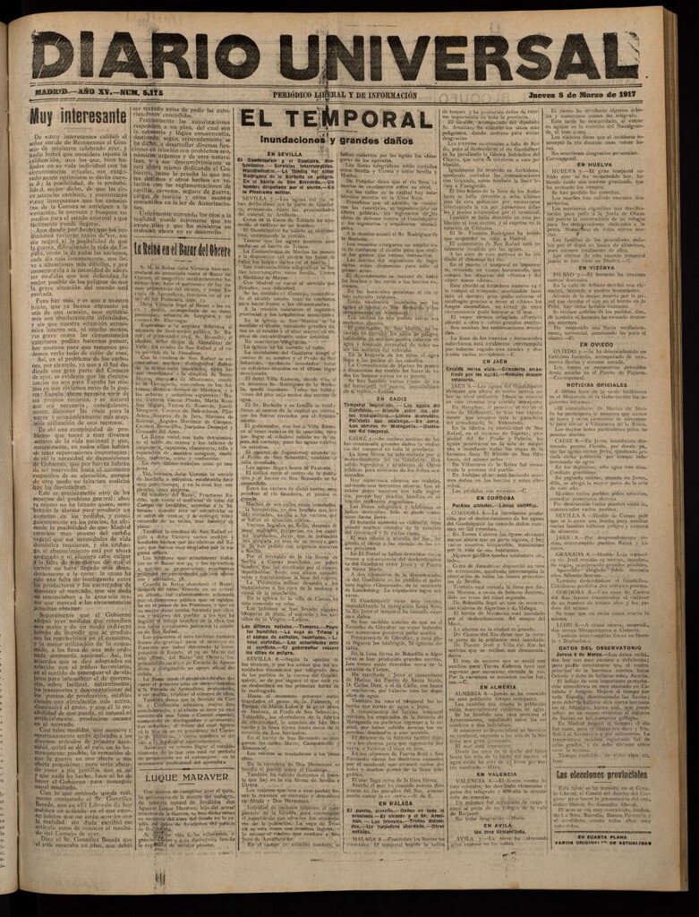 Miniatura de Diario Universal del 8 de marzo de 1917
