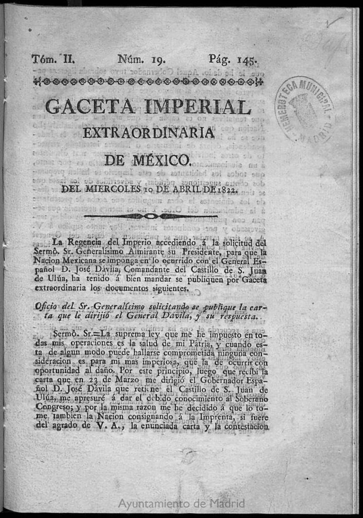 Miniatura de Gaceta Imperial de México