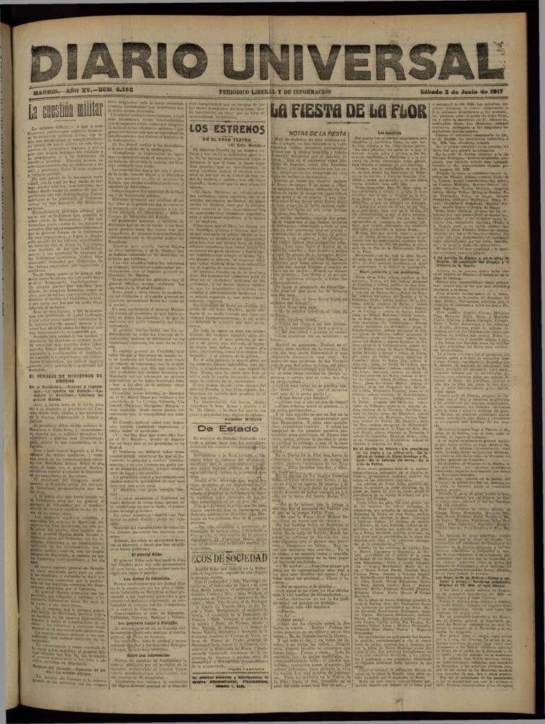 Miniatura de Diario Universal del 2 de junio de 1917