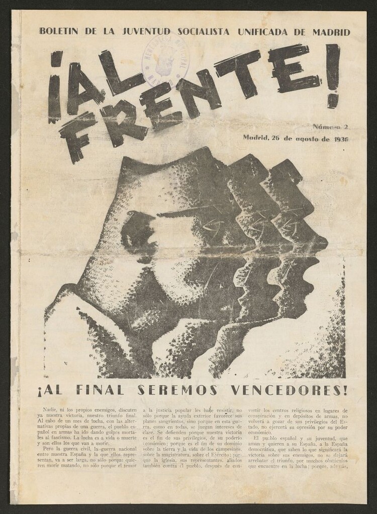 Miniatura de ¡Al Frente! (Madrid, 1936-1937) del 26 de agosto de 1936