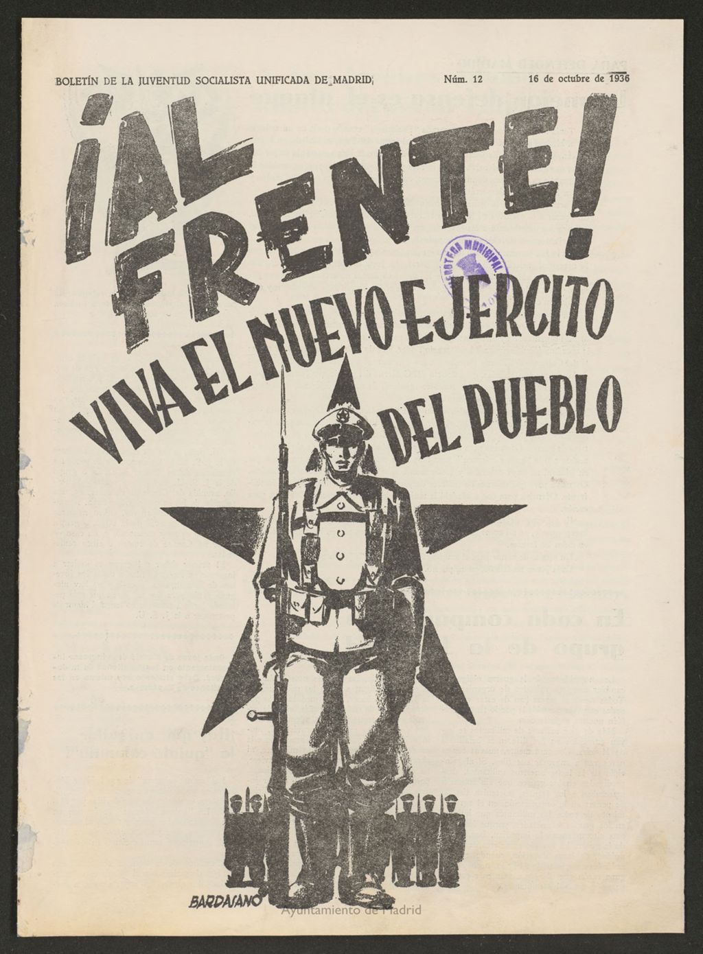 Miniatura de ¡Al Frente! (Madrid, 1936-1937) del 16 de octubre de 1936
