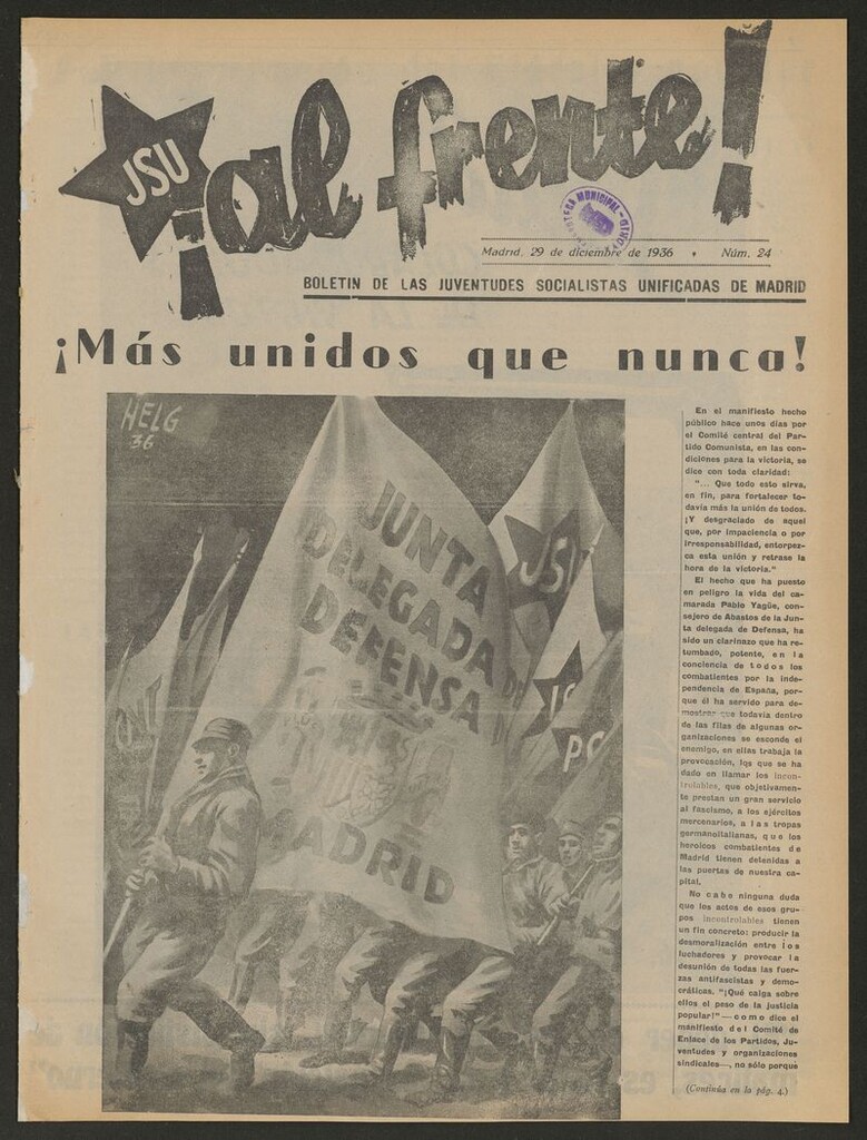Miniatura de ¡Al Frente! (Madrid, 1936-1937) del 29 de diciembre de 1936
