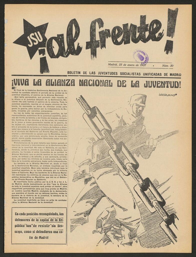 Miniatura de ¡Al Frente! (Madrid, 1936-1937) del 23 de enero de 1937