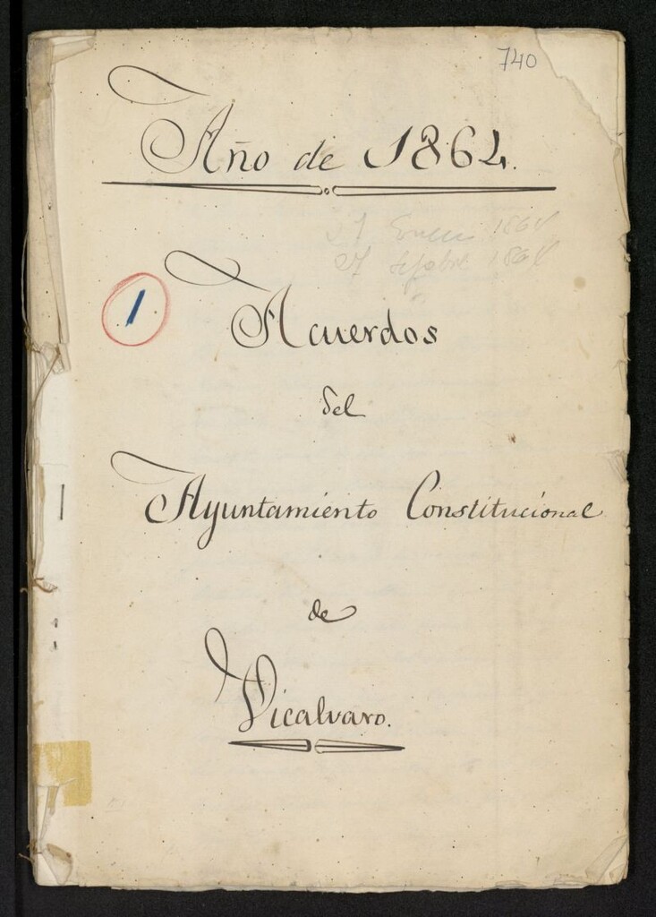 Miniatura de Libros de Actas de Acuerdos del Pleno del Ayuntamiento de Vicálvaro