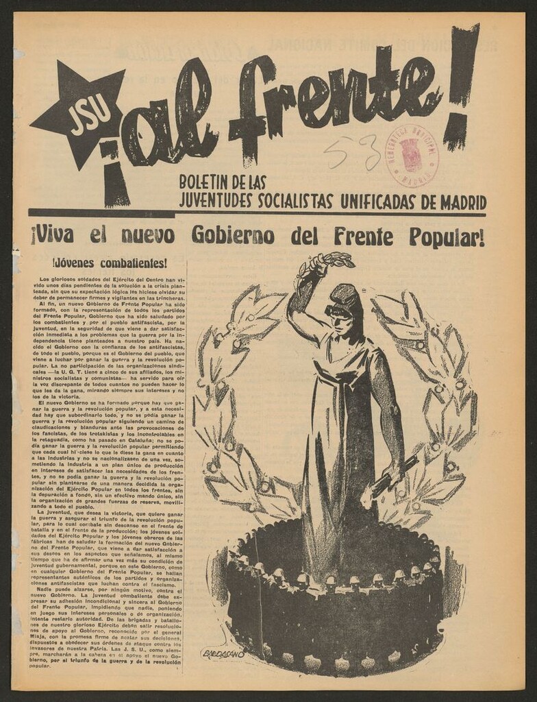 Miniatura de ¡Al Frente! (Madrid, 1936-1937) del 23 de mayo de 1937
