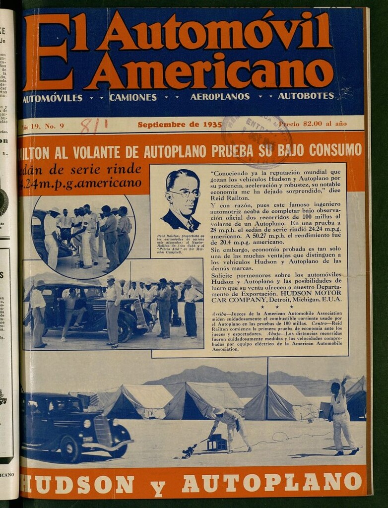 Miniatura de El Automóvil Americano de septiembre de 1935, nº 9
