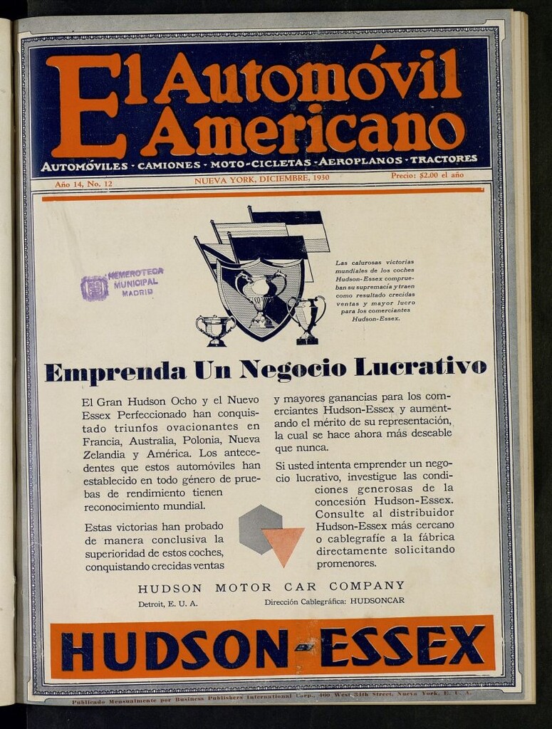 Miniatura de El Automóvil Americano de diciembre de 1930, nº 12
