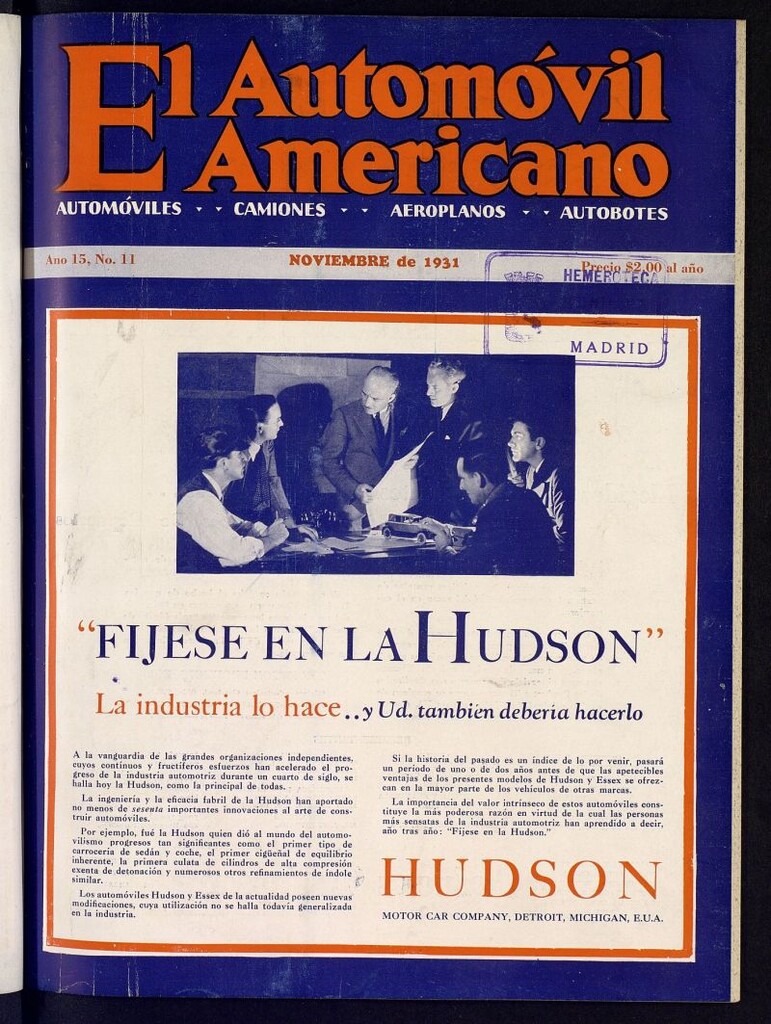 Miniatura de El Automóvil Americano de noviembre de 1931, nº 11