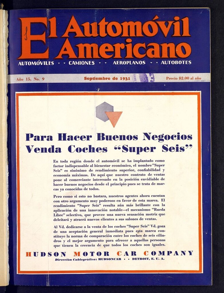 Miniatura de El Automóvil Americano de septiembre de 1931, nº 9