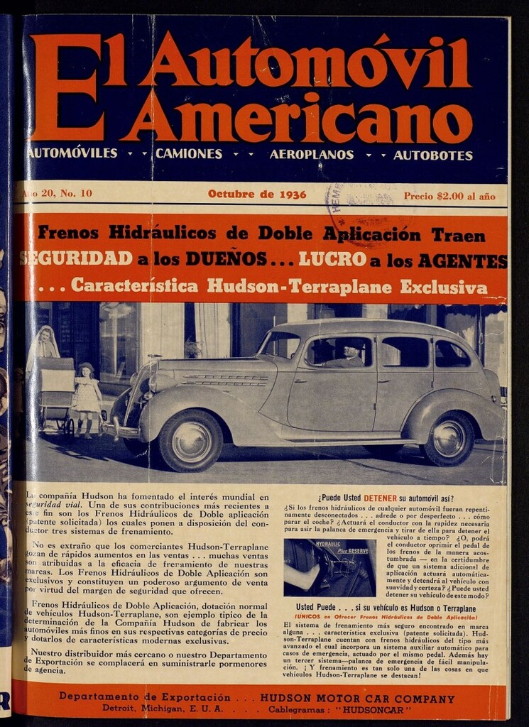 Miniatura de El Automóvil Americano de octubre de 1936, nº 10