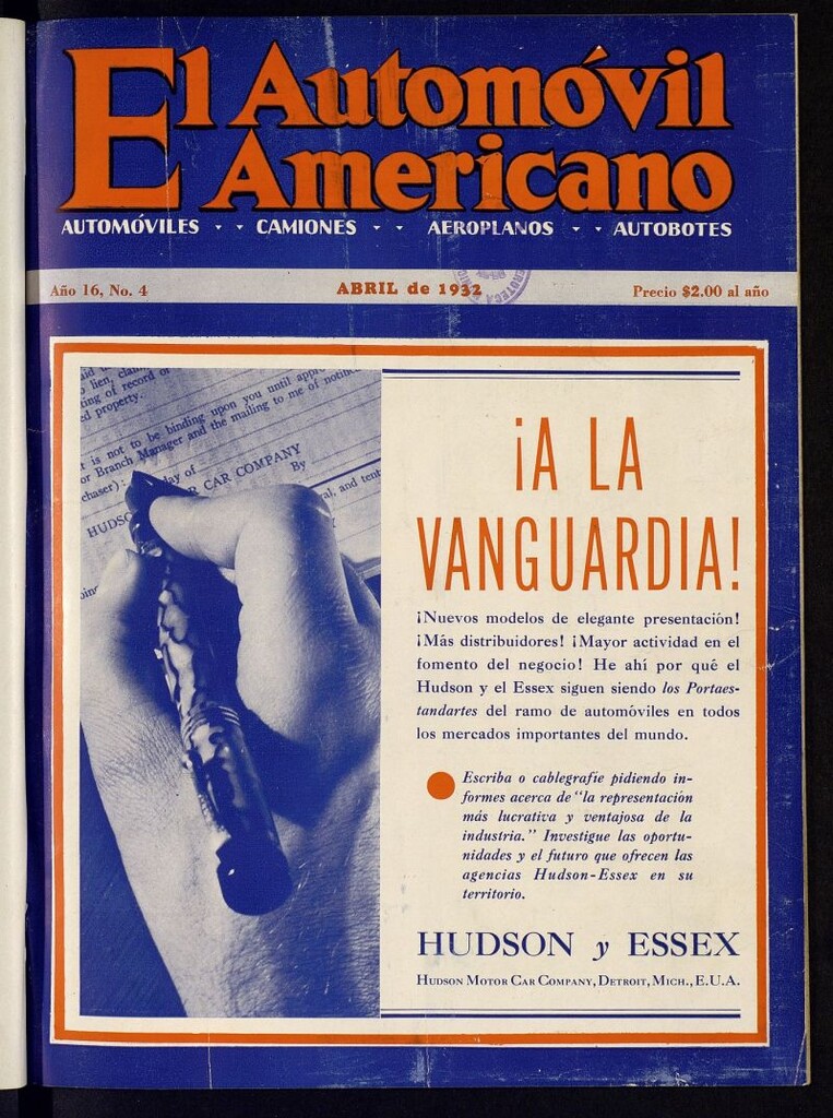 Miniatura de El Automóvil Americano : automóviles, camiones, motos, cicletas, aeroplanos, de abril de 1932, nº 4