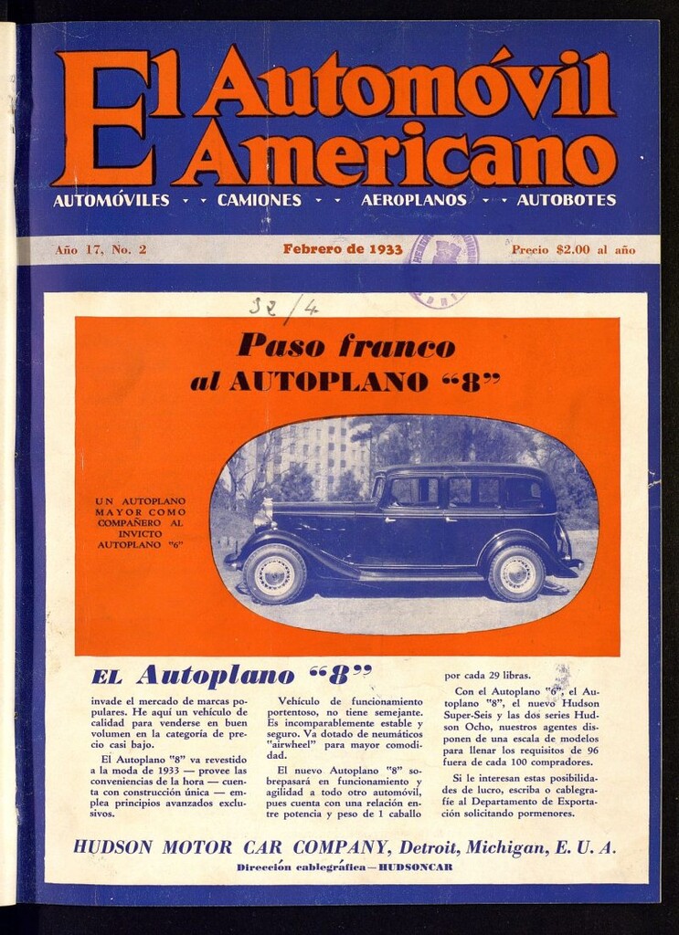 Miniatura de El Automóvil Americano de febrero de 1933, nº 2