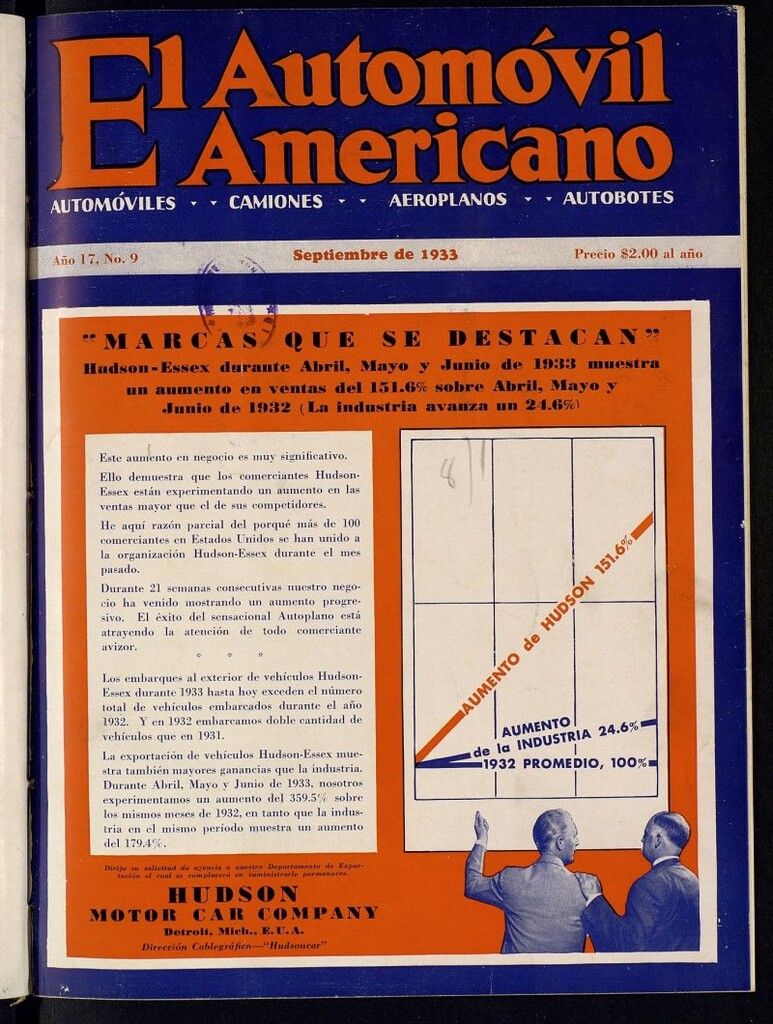 Miniatura de El Automóvil Americano de septiembre de 1933, nº 9