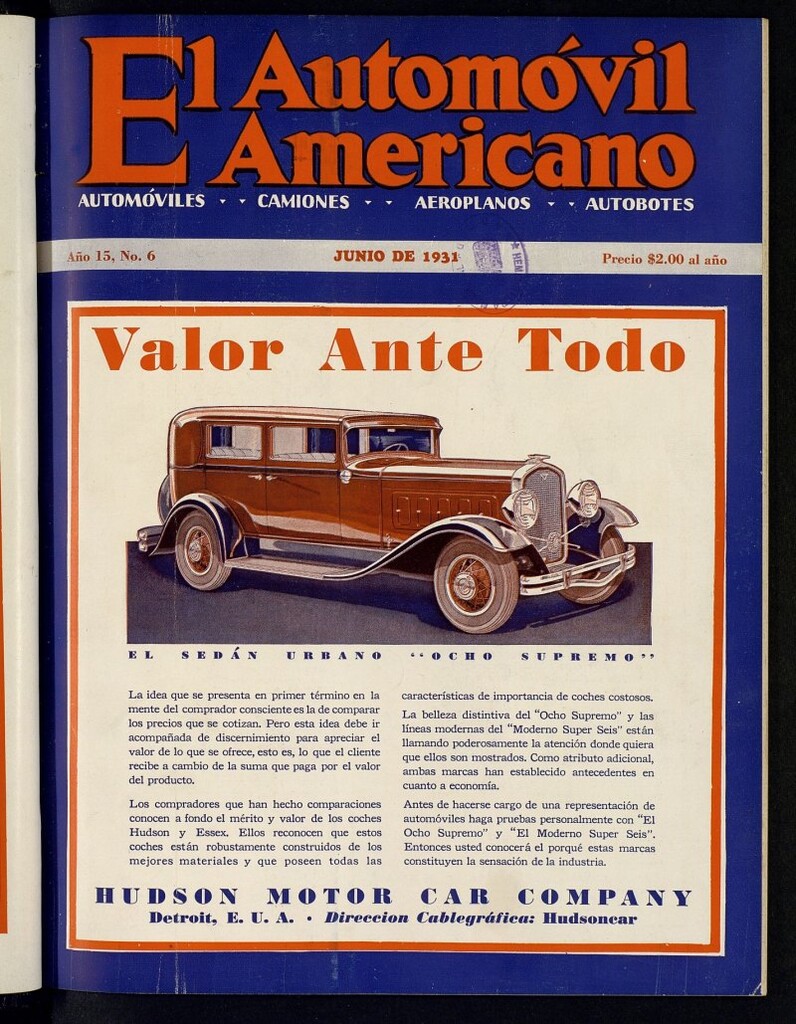Miniatura de El Automóvil Americano : automóviles, camiones, motos, cicletas, aeroplanos, de junio de 1931, nº 6