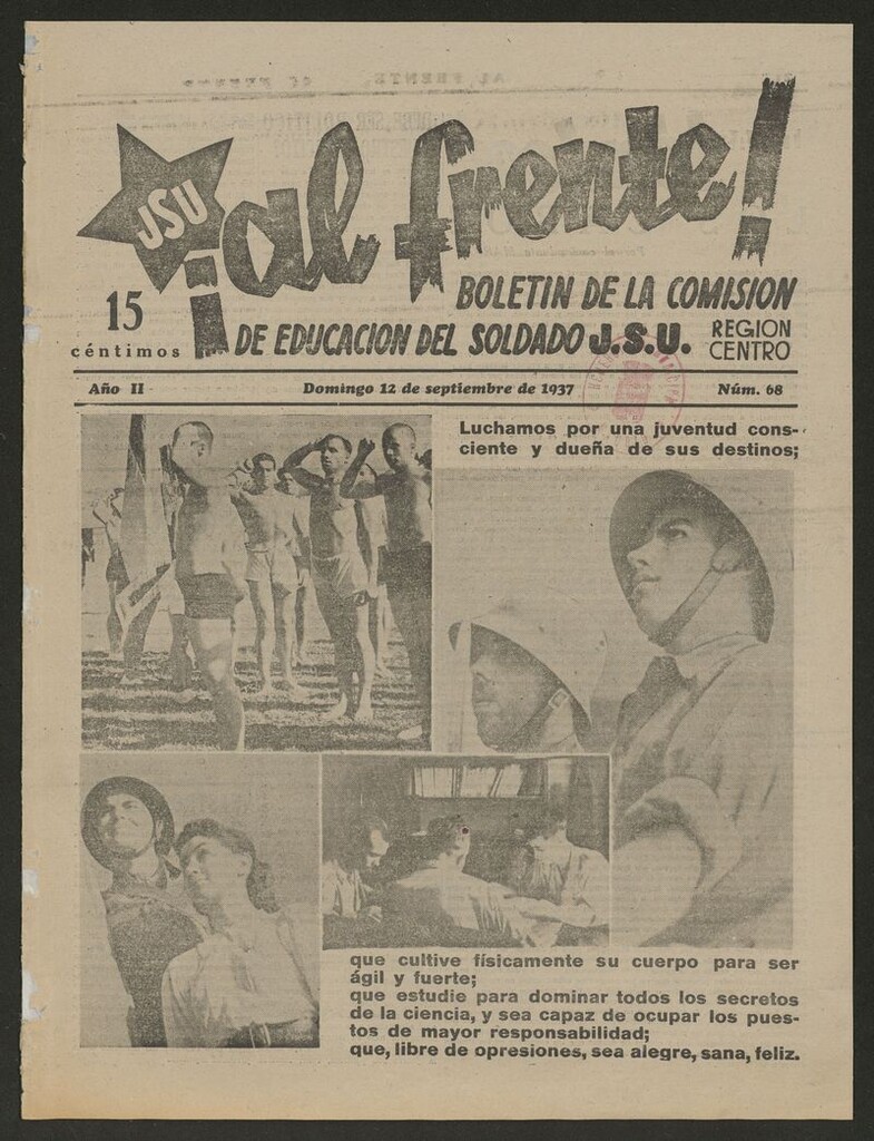 Miniatura de ¡Al Frente! (Madrid, 1936-1937) del 12 de septiembre de 1937