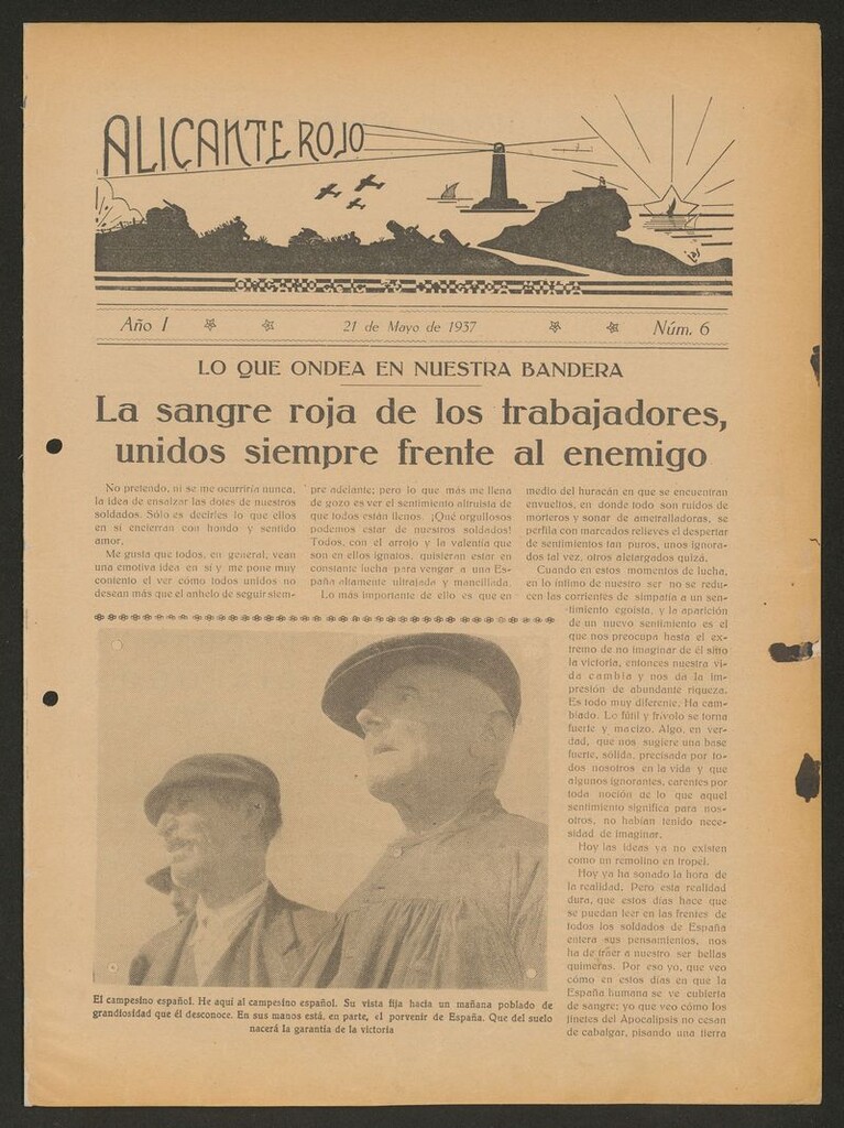Miniatura de Alicante Rojo del 21 de mayo de 1937