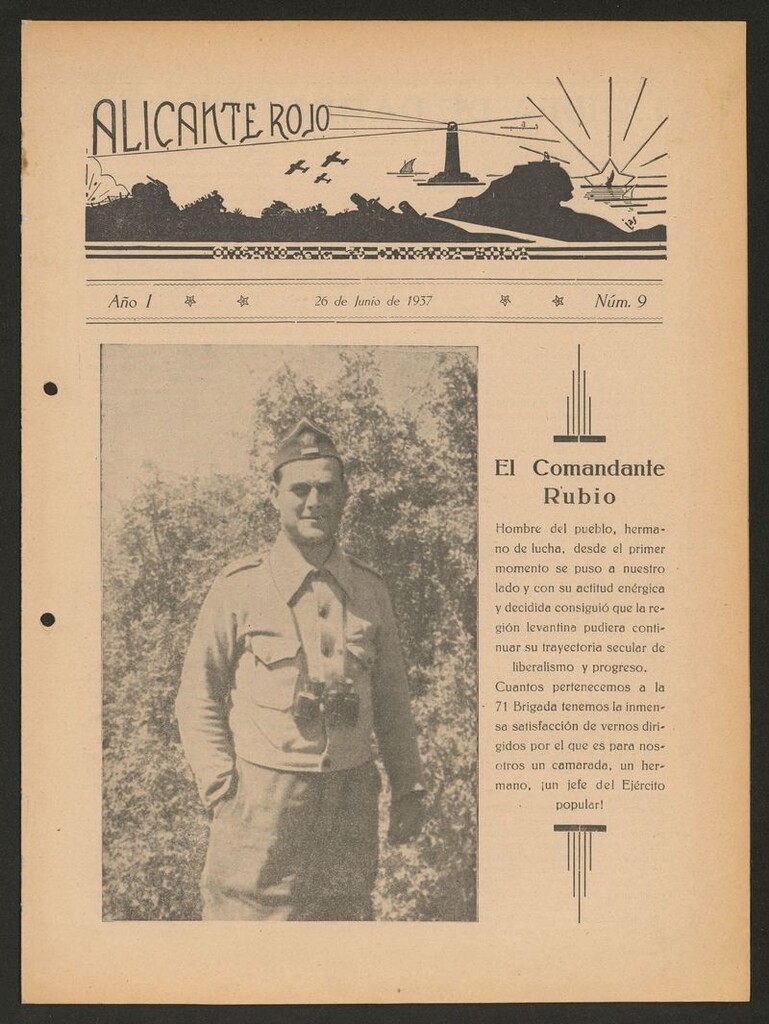 Miniatura de Alicante Rojo del 26 de junio de 1937