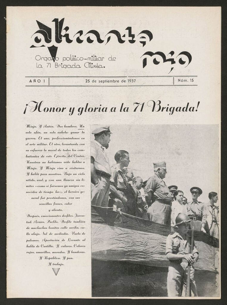 Miniatura de Alicante Rojo del 25 de septiembre de 1937