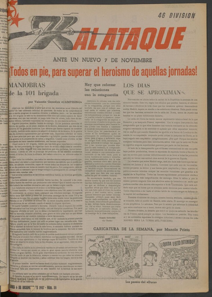 Miniatura de Al Ataque : Organo de la Brigada del Campesino del 6 de diciembre de 1937
