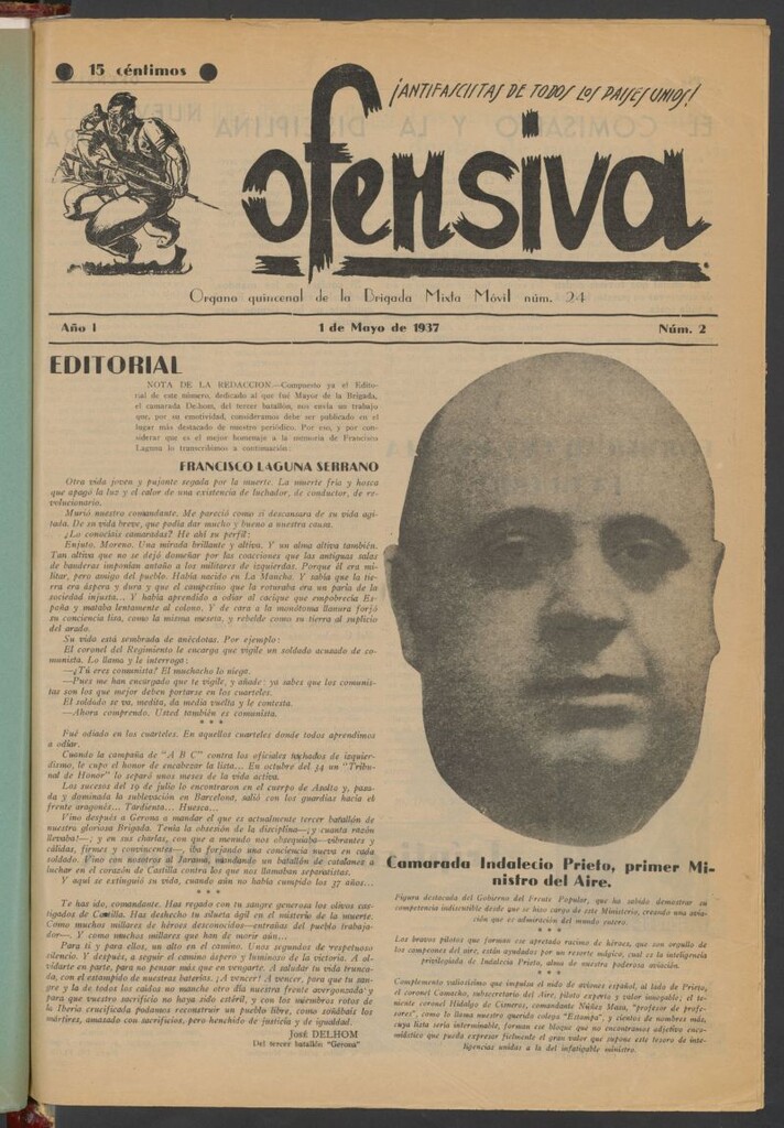 Miniatura de Ofensiva : órgano quincenal de la Brigada Mixta Móvil núm. 2