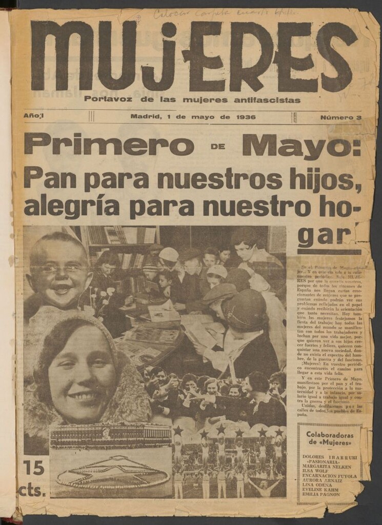 Miniatura de Mujeres : portavoz de las mujeres antifascistas