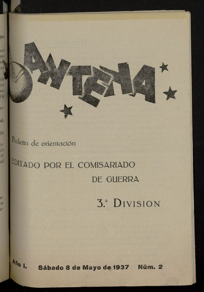 Miniatura de Antena: Opinión Diaria del 8 de mayo de 1937