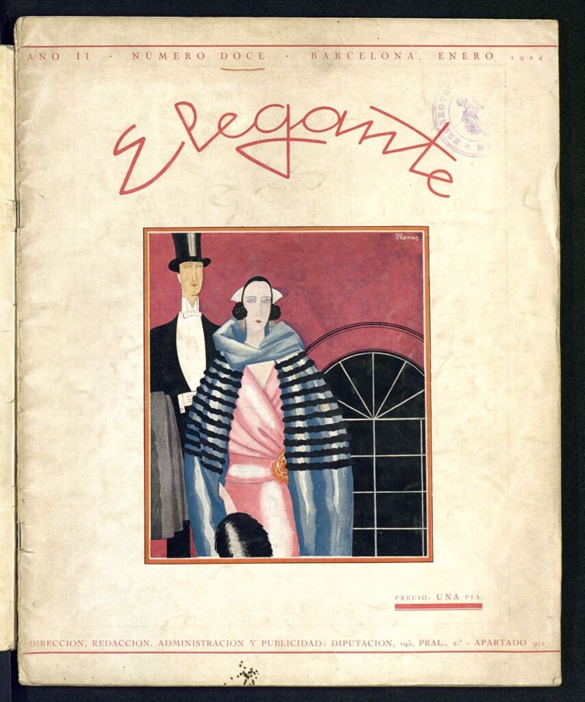 Miniatura de Elegante: revista de modas, peinados y belleza de enero de 1924. Número 12