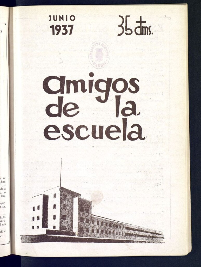 Miniatura de Amigos de la Escuela de junio de 1937
