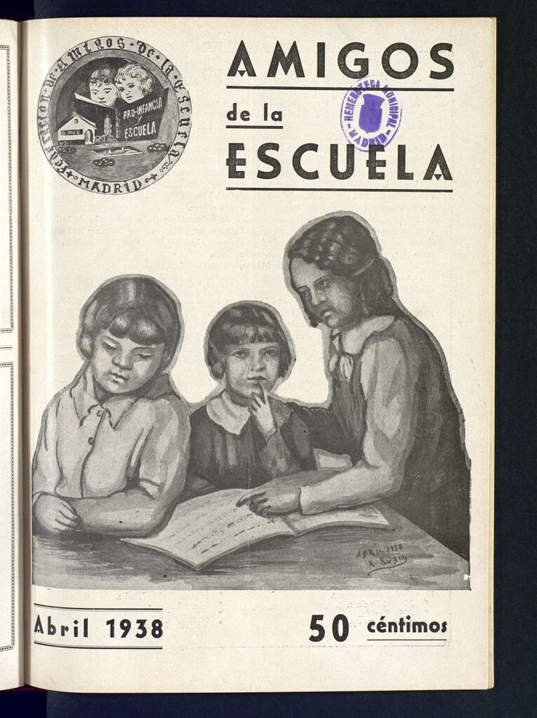 Miniatura de Amigos de la Escuela de abril de 1938