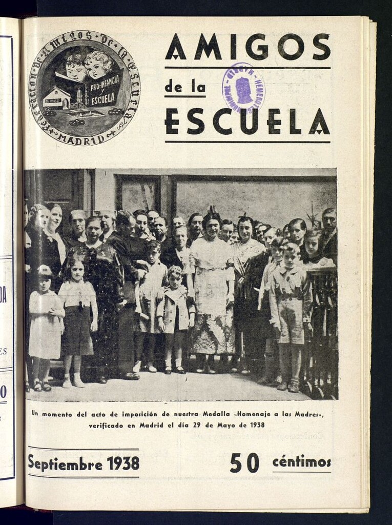 Miniatura de Amigos de la Escuela de septiembre de 1938