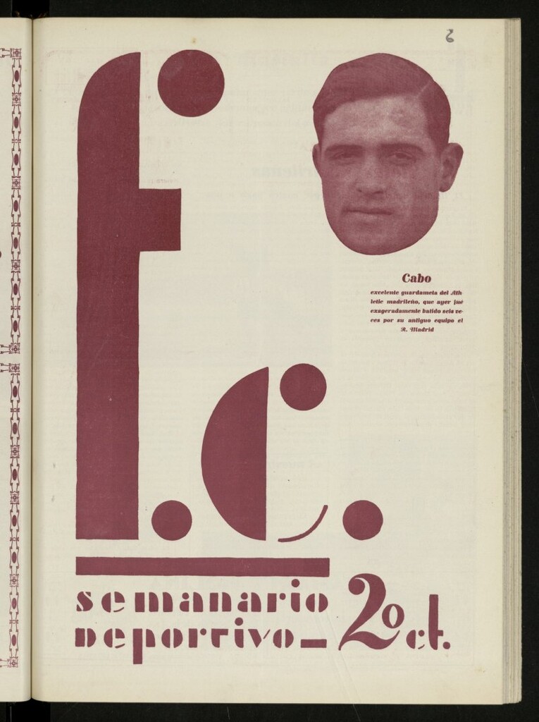 Miniatura de F.C.: semanario deportivo,Valencia a 17 de febrero de 1930, nº 6