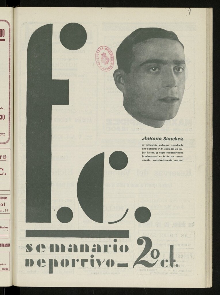 Miniatura de F.C.: semanario deportivo,Valencia a 24 de febrero de 1930, nº 7