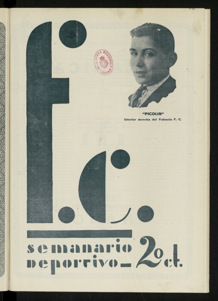Miniatura de F.C.: semanario deportivo,Valencia a 17 de marzo de 1930, nº 10