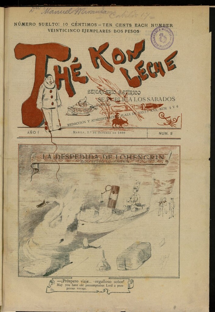 Miniatura de Thé Kon Leche del 1 de octubre de 1898, nº 2