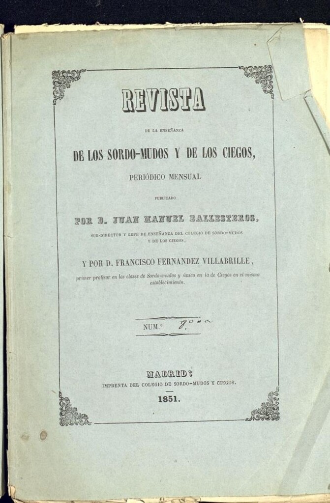 Miniatura de Revista de la enseñanza de los sordo-mudos y de los ciegos : periódico mensual, nº 8