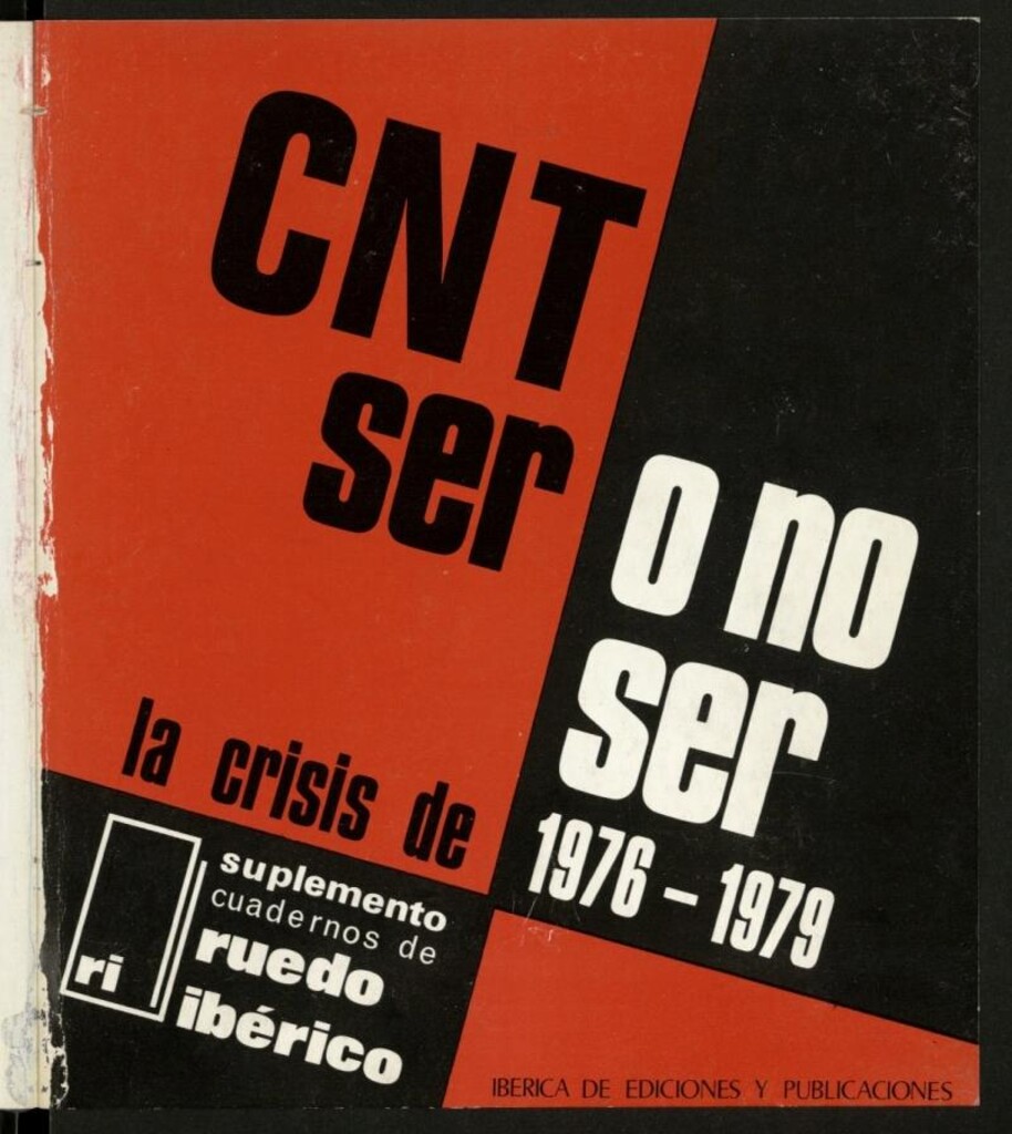 Miniatura de CNT, ser o no ser, suplemento de Cuadernos de ruedo ibérico