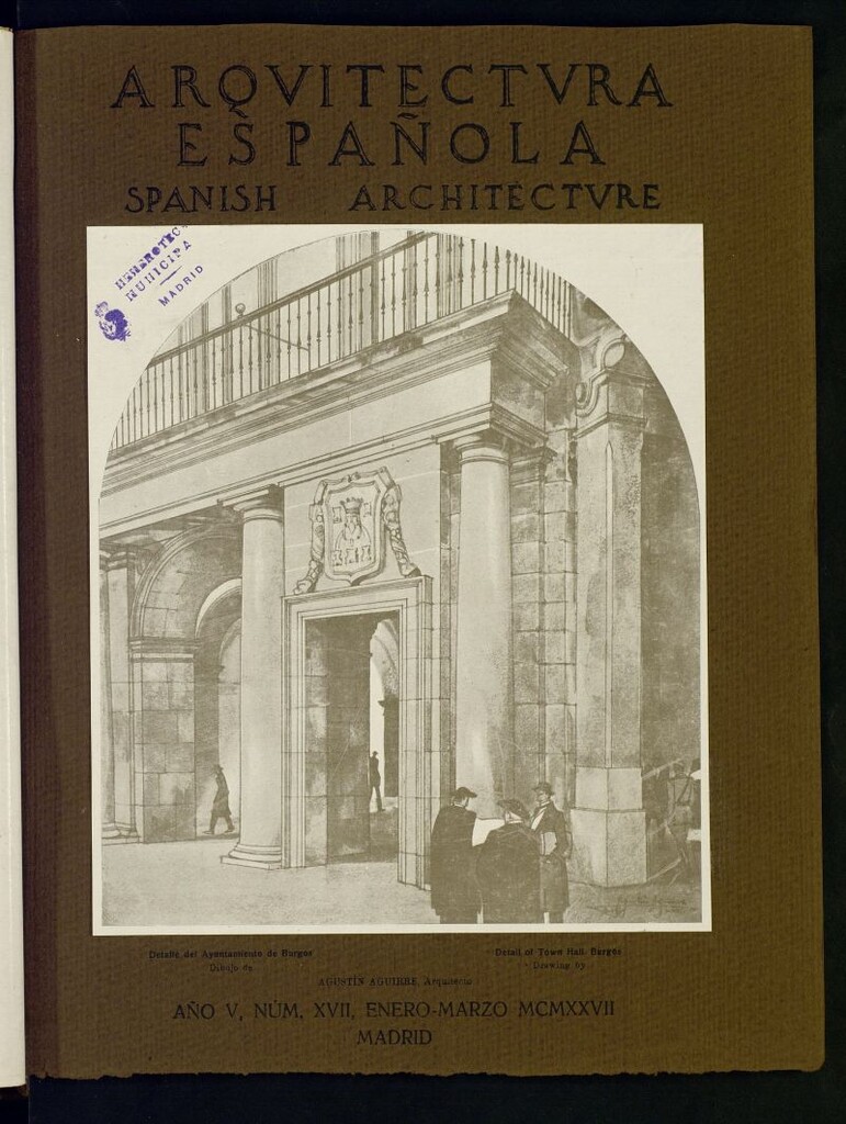 Miniatura de Arquitectura Española : revista trimestral bilingüe y esencialmente ilustrada. Enero-marzo de 1927