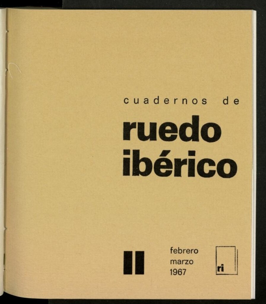Miniatura de Cuadernos de Ruedo Ibérico de febrero-marzo de 1967, nº 11