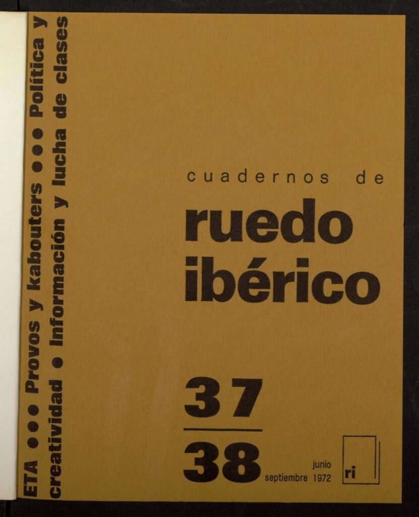 Miniatura de Cuadernos de Ruedo Ibérico de junio-septiembre de 1972, nº 37 y 38