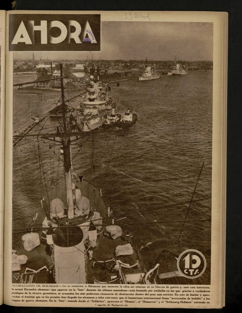 Miniatura de Ahora: diario gráfico del 23 de abril de 1931, nº 111