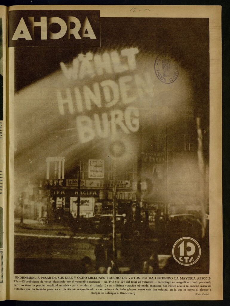 Miniatura de Ahora: diario gráfico del 15 de marzo de 1932, nº 390