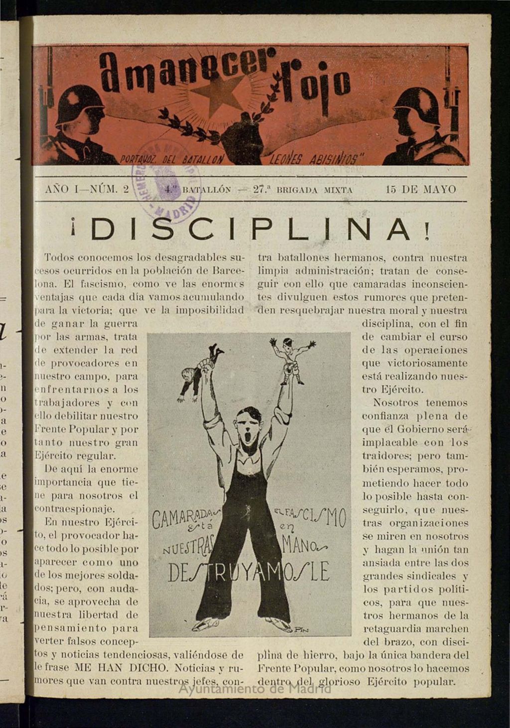 Miniatura de Amanecer Rojo del 15 de mayo de 1937