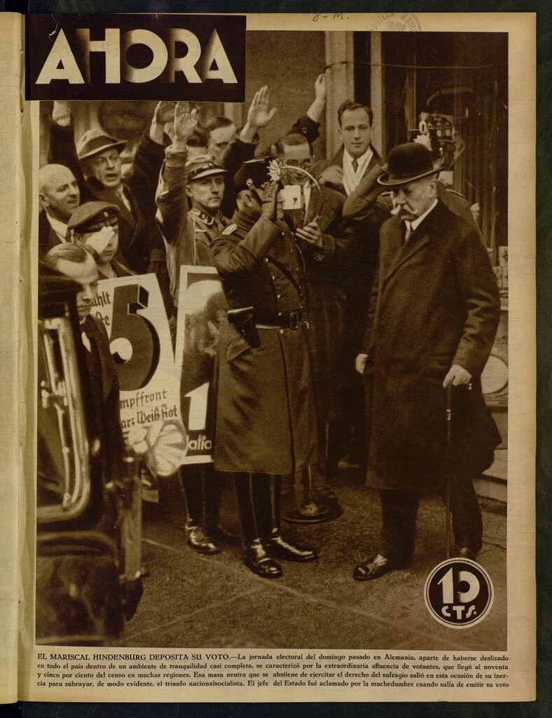 Miniatura de Ahora: diario gráfico del 8 de marzo de 1933, nº 696