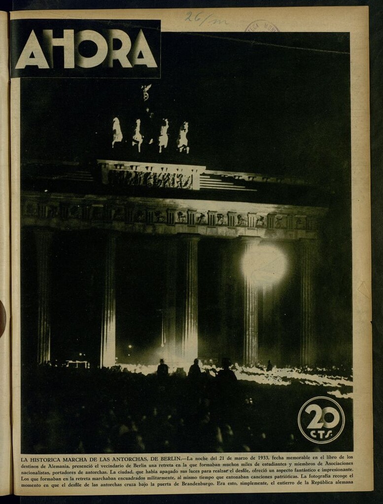 Miniatura de Ahora: diario gráfico del 26 de marzo de 1933, nº 712
