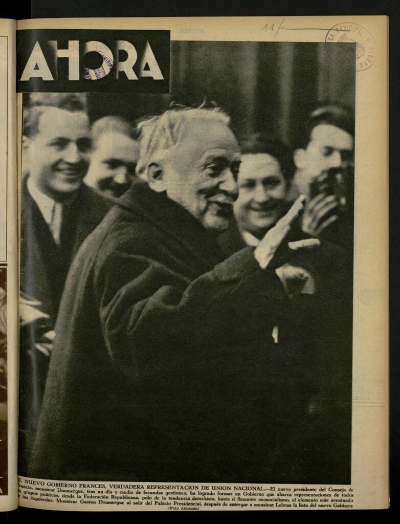 Miniatura de Ahora: diario gráfico del 11 de febrero de 1934, nº 988
