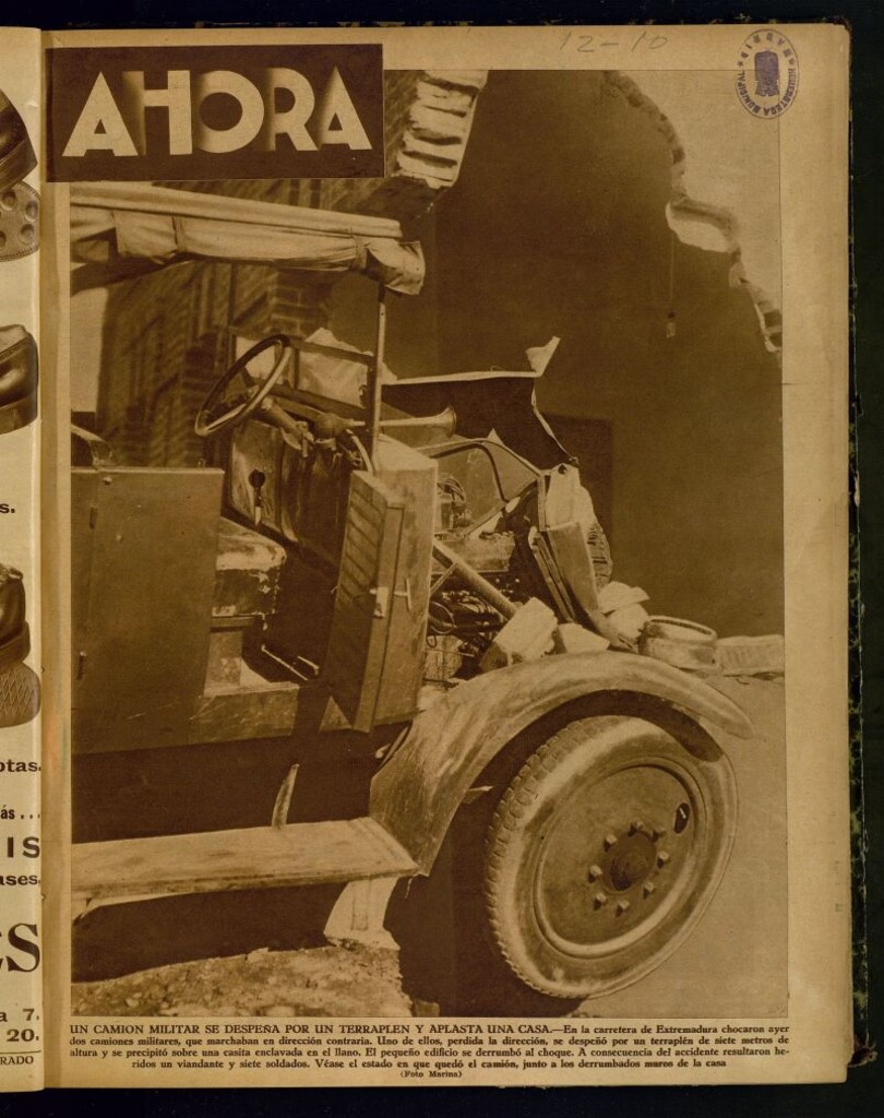 Miniatura de Ahora: diario gráfico del 12 de octubre de 1933, nº 883